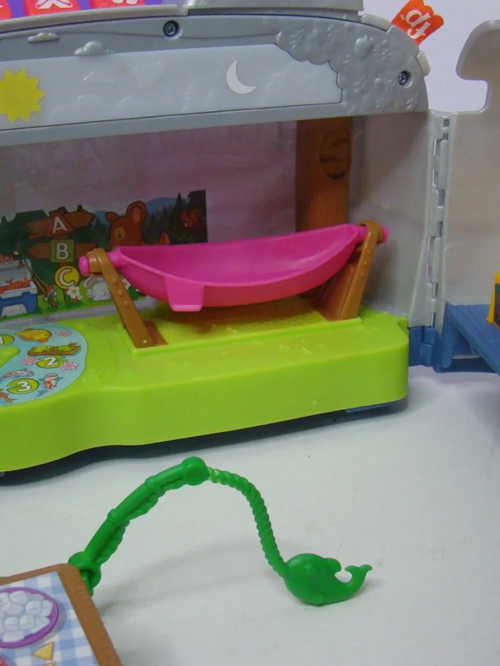Fisher Price Little People Talking Light Up Learning Camper, SUV, Tent WORKS